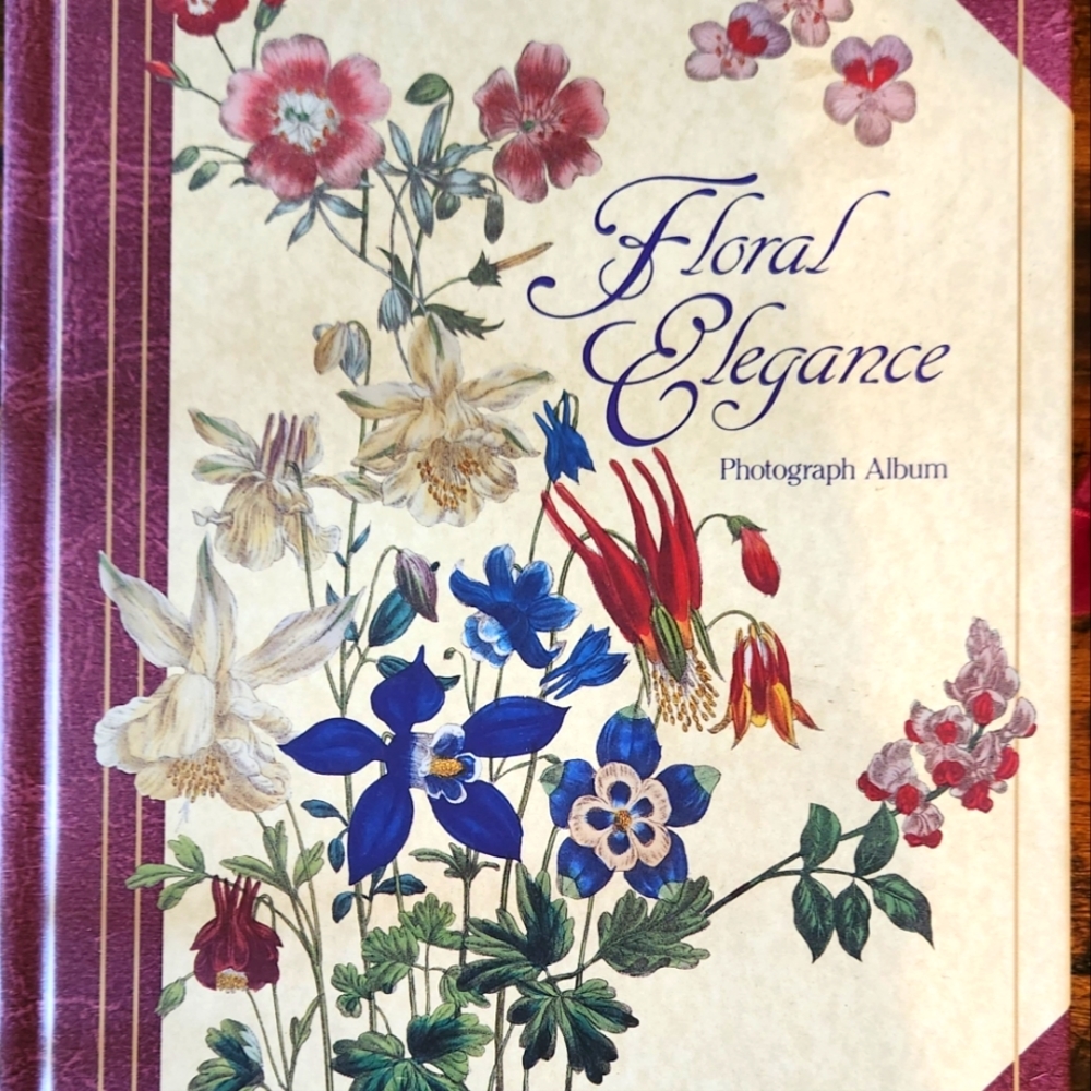 Vintage FLORAL ELEGANCE PHOTOGRAPH ALBUM